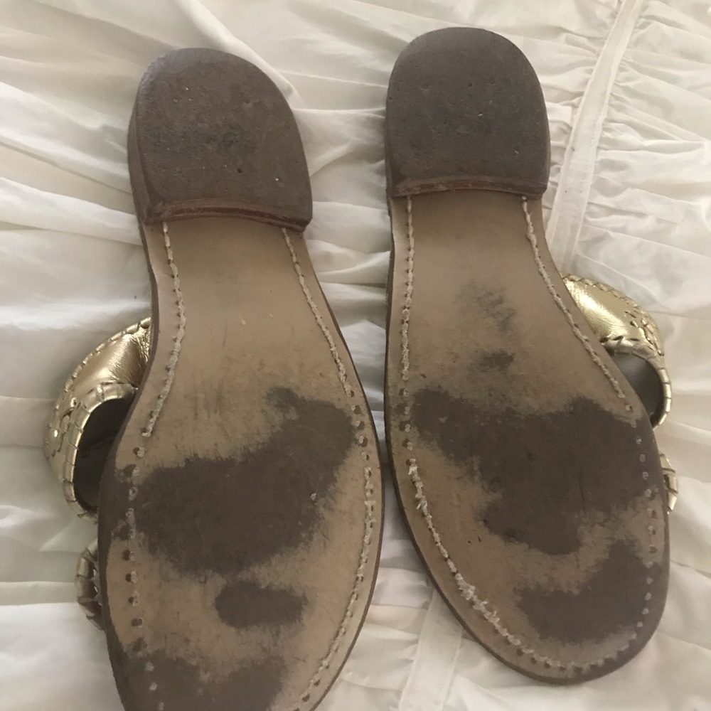 Gold Jack Rogers Sandals - Picture 2 of 2